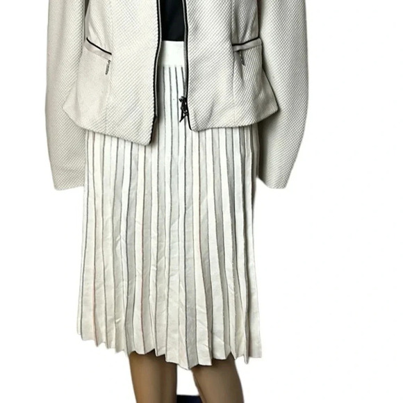 Vintage,NWT,Plisse skirt pleated ,XS.Cotton,modal,metallic thread ,academia - Picture 7 of 7